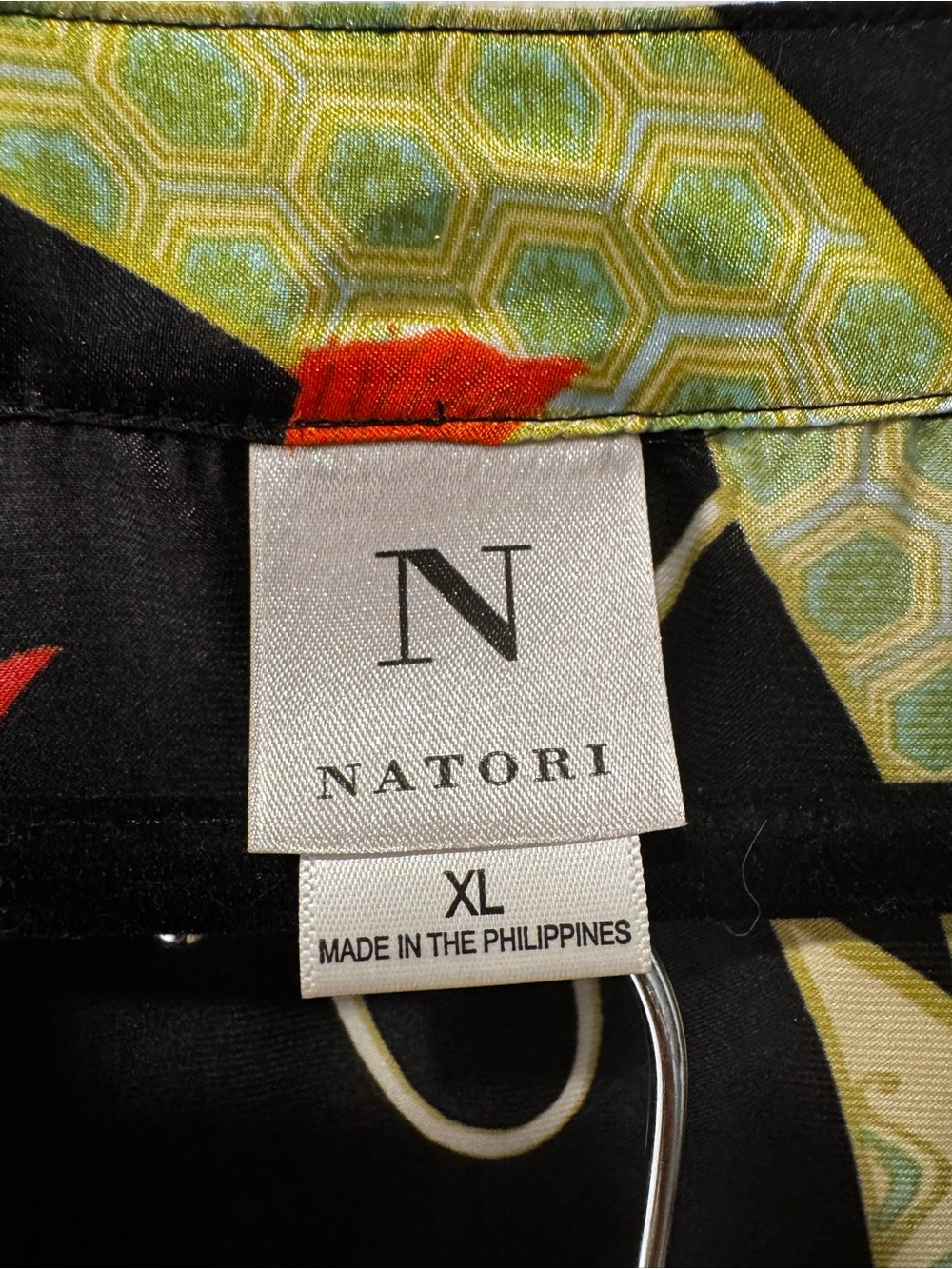 Natori Asian-inspired Crane and Floral Pajama Set XL - Picture 10 of 10